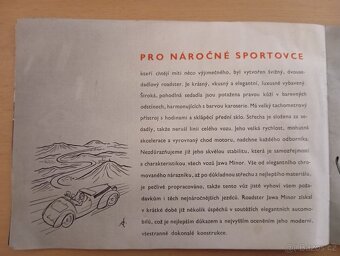 Prodám originál brožuru na Jawa Minor - 9