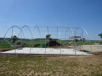 Plachtová montovaná hala - 9,15 x 12 x 4,5 - 900g - naviják - 9