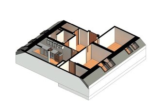 Pronájem městského bytu 2+1(72,85 m²) –Louny, Palackého 1682 - 9