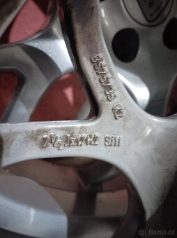 Borbet BS 17" 5x100 7,5J letní pneu 215/45 - 9