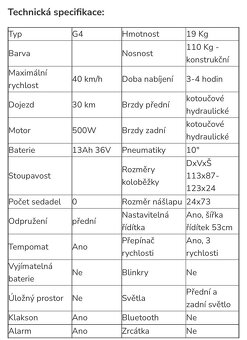 LUXUSNÍ ELEKTROKOLOBĚŽKA ECOWHEEL G4 - 9