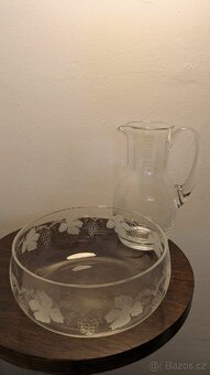 starožitné prvorepublikové sklo - 9