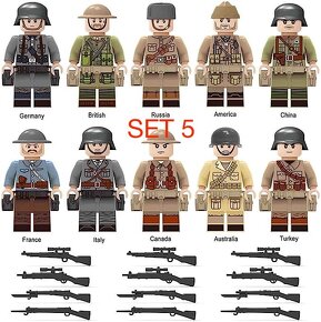 Rôzne sety vojakov (8ks) - typ lego, nové, nehrané - 9