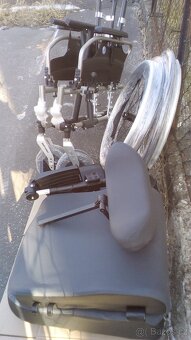 INVALIDNÍ VOZÍK-polohovatelný-46 cm-mohu zaslat po ČR - 9