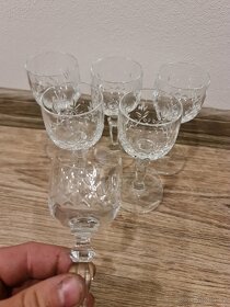 Skleničky skleněné, křišťálové, broušené - 9