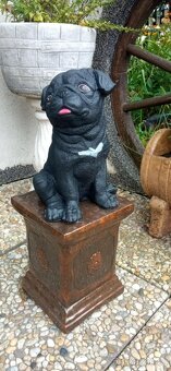 Zahradní dekorace- Soška Mopsík 2 - 9