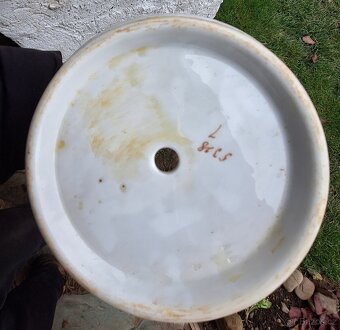 Stary porcelánový kvetinac ručně malovaný - 9