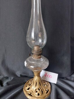 Petrolejová lampa na noze - 9