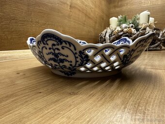 Mísa pětihranná prolamovaná 19 cm, Cibulák, originální z Dub - 9