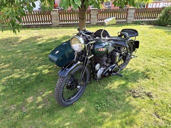 BSA m20 r.v. 1937 sidecar, s TP a SPZ - 9