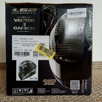 Silniční přilba Ls2 Vector II Carbon - 9