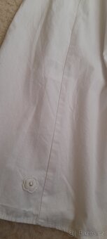 H&M bílé bavlněné letní dlouhé šaty - 9