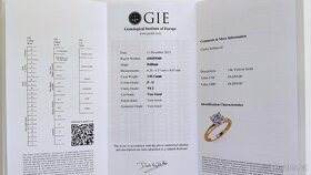 Diamantový prsten 1.02 ct - VS2 -zásnubní prsten - NOVÝ - 9