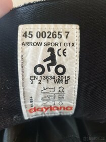 45 DAYTONA Sport Arrow GTX Kožené boty na motorku - 9