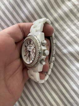 Automatické náramkové hodinky Chanel Chronograph White - 9