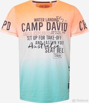 Pánské Tričko Camp David Speed Orange Ombre vel. L Nové - 9