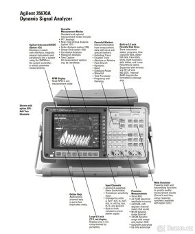 Dynamický signální analyzátor Agilent 35670A - 9