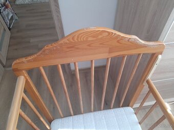Detská postýlka 120x60 cm + Kolotoč + Hrací deka - 9
