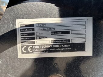 Přední hydraulika, čelní ramena traktor 60HP - 9