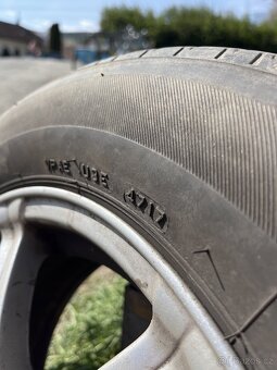 prodám 15" alu litá kola na Citroen C4 2005+letní pneu - 9