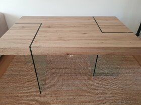 Jídelní stůl skleněny plus mdf - 9