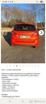 FORD B MAX 1,6 nafta - 9