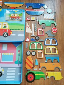 Dětský set na hraní do auta - magnetická kreativní krabička - 9