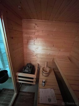 Finská sauna masiv 205x176 cm - 9