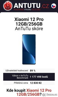 Xiaomi 12 Pro 5G-6,73"WQHD 120Hz,8x3Ghz,12GB/256,50+50+50Mp - 9