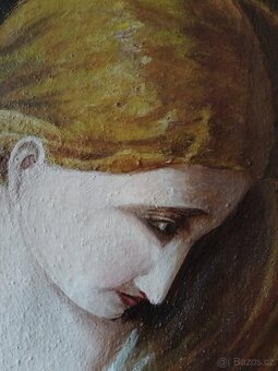 obraz MÁŘÍ MAGDALENA, akt, olej, F. Dobřanský 1931, 162x87cm - 9