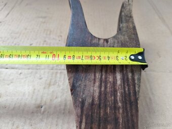 Starožitný dřevěný zouvák na boty - 9