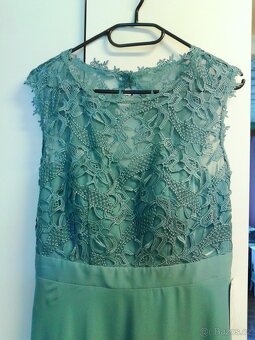 Nádherné dlouhé společenské šaty 40/42 - 9