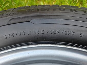 Kompletní letní ZÁTĚŽOVÁ ocelová kola - 215/70 R15 C - 5x118 - 9
