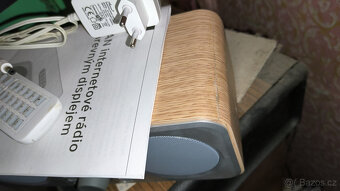 Rádio s Wifi (internetové) a Bluetooth - světlé, béž.-stříb. - 9