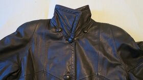 Kožený dámský kabát vel.L - 9