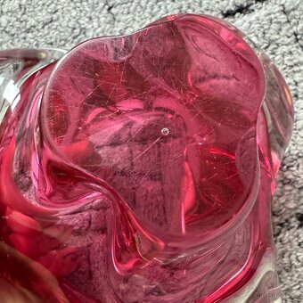 RETRO popelník Hospodka Chřibská - růžový - 9