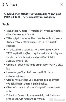 Aku nůžky na živý plot peformance s baterií ah4 smart a rych - 9