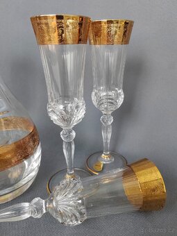 Křišťálové sklenice a karafiát na sekt a šampaňské od CreArt - 9
