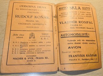 Brožura Seznam náhrad. dílů pro JAWU 250, 1937 - 9