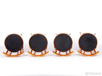 4x přečalouněné jídelní židle, pěkný stav - 9
