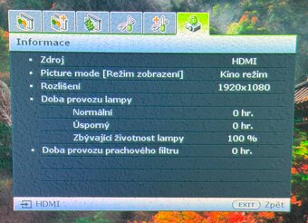 LCD HD PROJEKTOR BENQ W500 HDMI DÁLKOVÉ OVLÁDÁNÍ - 9