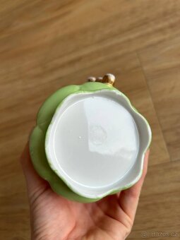 Hrnek, porcelán, starožitný, zdobený, zlacený - 9