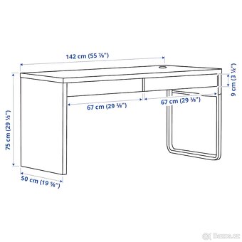 Ikea stůl MICKE 142x50 cm - 9