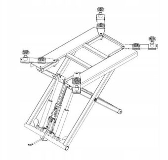 Mobilní nůžkový zvedák CARLIFT CL2700 2,7T - 9