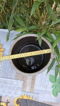 Stará keramická dóza – kamenáč výška 25 cm - 9