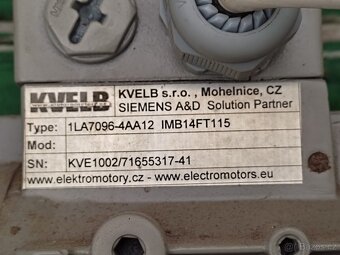 PRODÁM 2 KS  ELEKTROMOTOR SIEMENS - 9