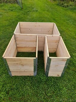 Vyvýšené záhony stavebnicové, paletové ohrádky - 9