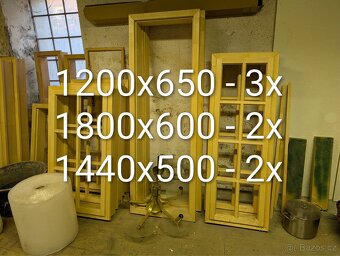 Truhlářské polotovary - okenní rámy, dveře aj. - 9