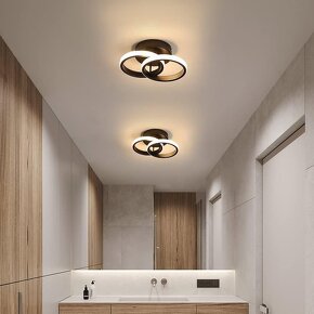 Moderní LED svítidlo - bílé/černé - 9