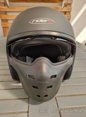 Otevřená helma s maskou ve stylu leteckých helem - 9